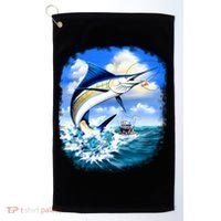 Marlin Fishing Golf Towel thumb 0