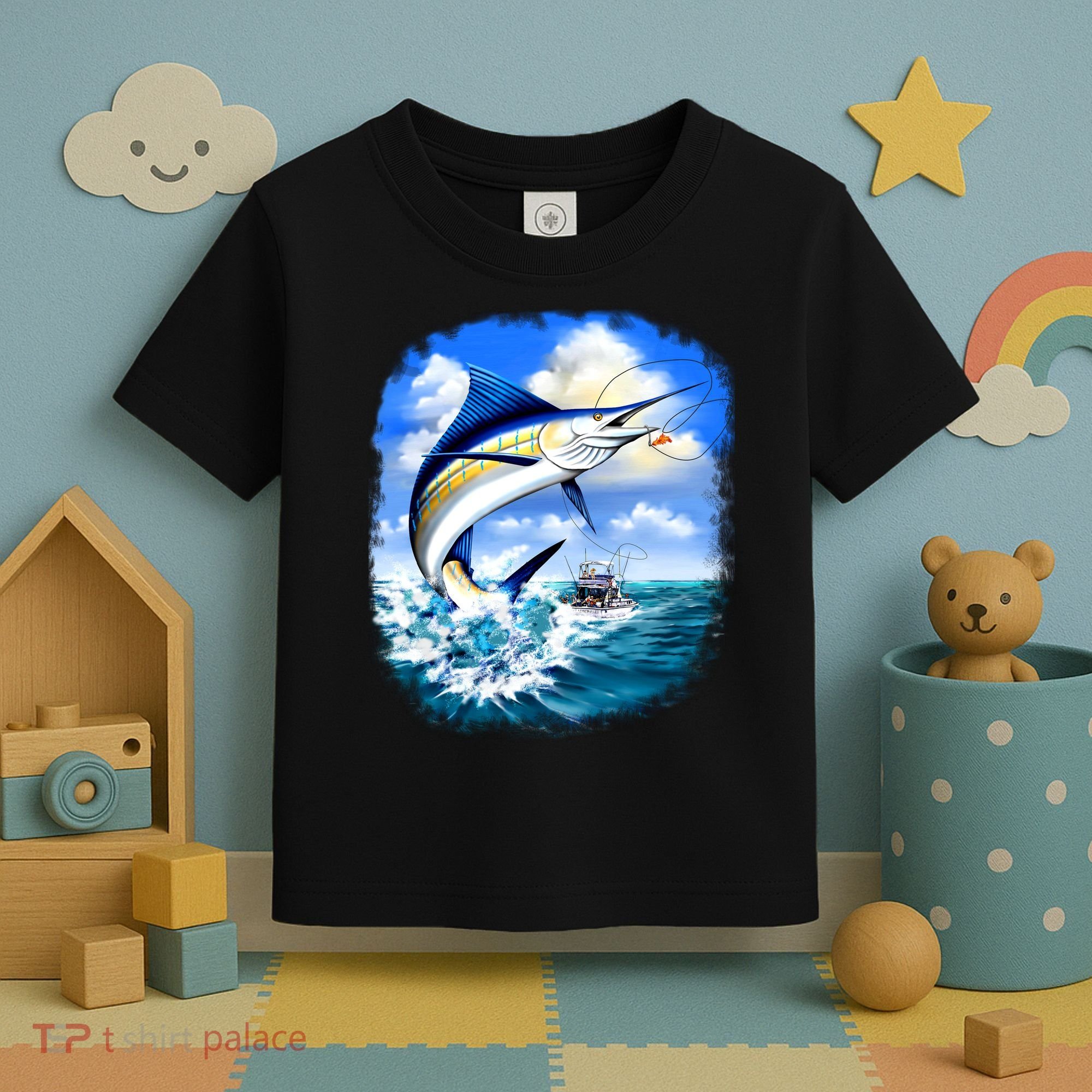 Marlin Fishing Toddler T-Shirt