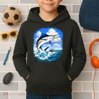 Marlin Fishing Kids Hoodie thumb 2