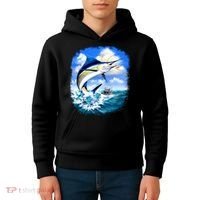 Marlin Fishing Kids Hoodie thumb 4
