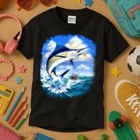 Marlin Fishing Kids T-Shirt thumb 3
