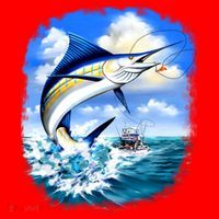 Marlin Fishing Santa Hat thumb 1
