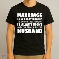 Marriage Is A Relationship Funny Husband T-Shirt thumb 3