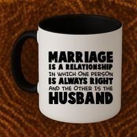 Marriage Is A Relationship Funny Husband Coffee Mug thumb 2