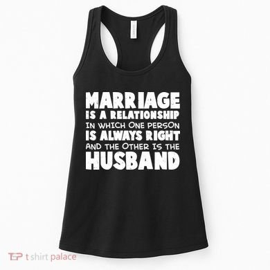 Marriage Is A Relationship Funny Husband Women's Tank Top