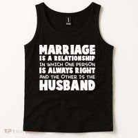 Marriage Is A Relationship Funny Husband Tank Top thumb 2