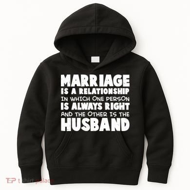 Marriage Is A Relationship Funny Husband Kids Hoodie