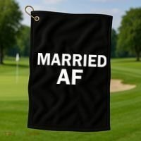 Married AF Golf Towel thumb 1