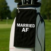 Married AF Golf Towel thumb 2