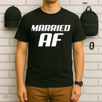 Married AF Funny Marriage Wedding T-Shirt thumb 6