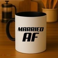 Married AF Funny Marriage Wedding Coffee Mug thumb 4