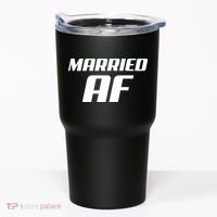 Married AF Funny Marriage Wedding Tumbler thumb 0