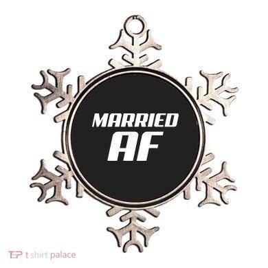 Married AF Funny Marriage Wedding Ornament