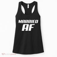 Married AF Funny Marriage Wedding Women's Tank Top thumb 0