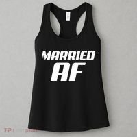 Married AF Funny Marriage Wedding Women's Tank Top thumb 3