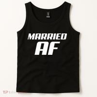 Married AF Funny Marriage Wedding Tank Top thumb 2