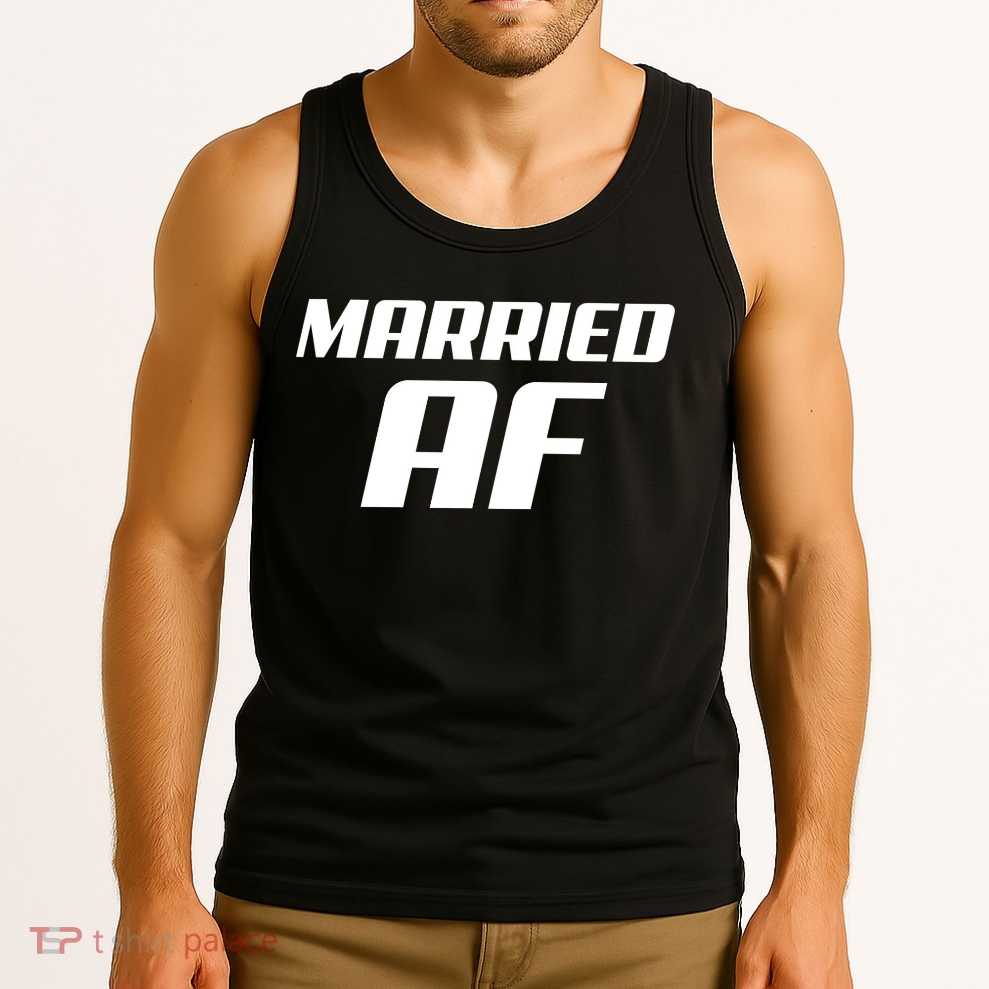 Married AF Funny Marriage Wedding Tank Top