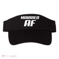 Married AF Funny Marriage Wedding Visor thumb 0