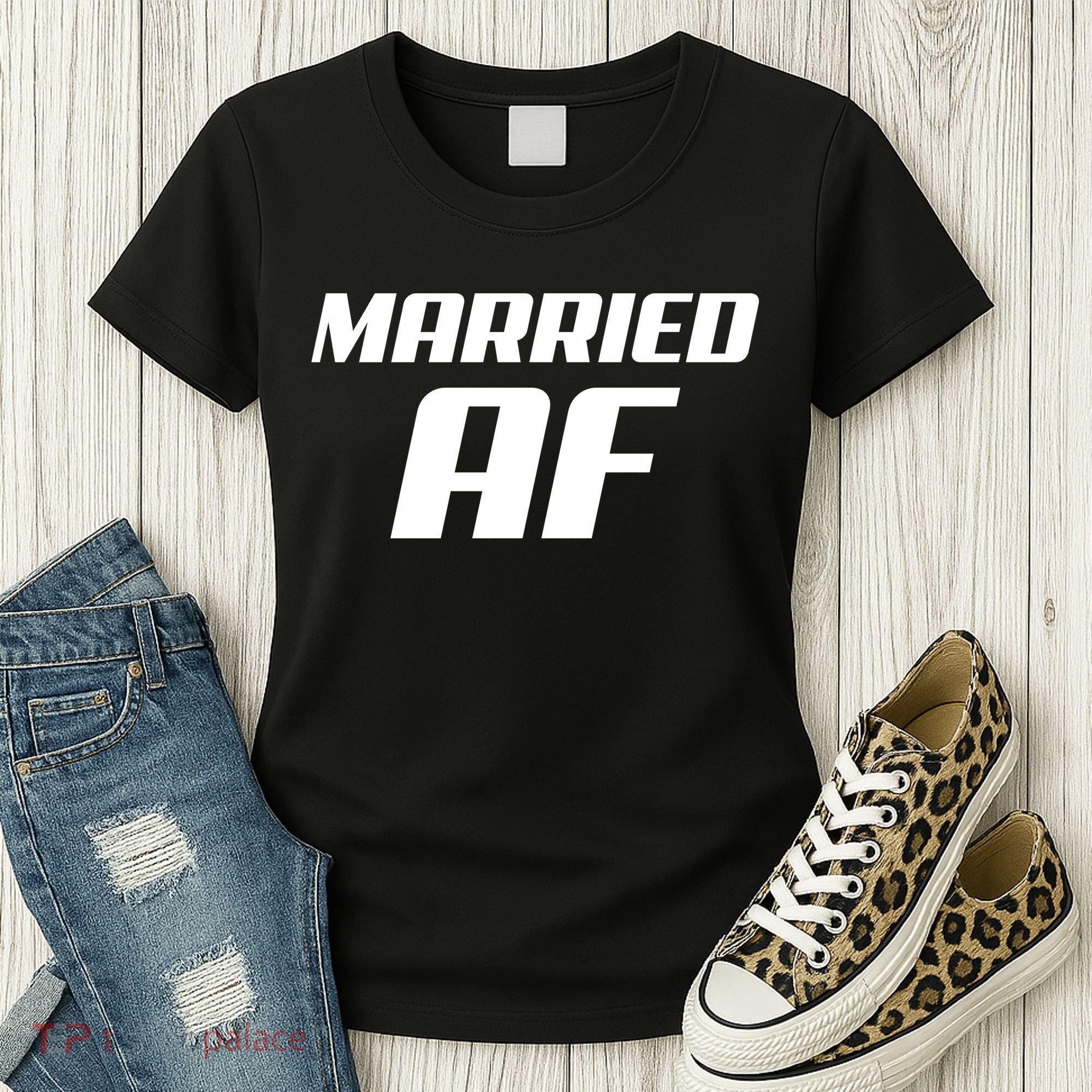 Married AF Funny Marriage Wedding Women's T-Shirt