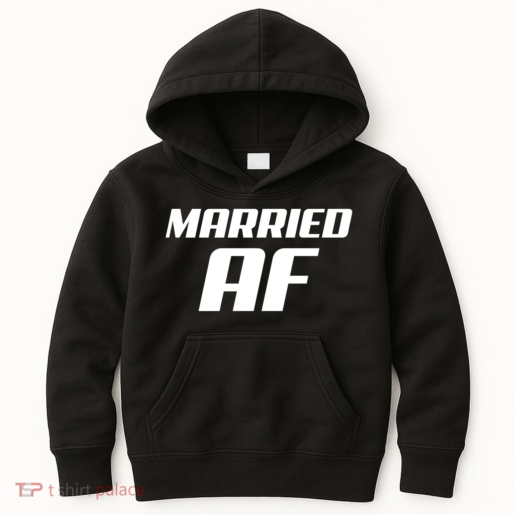 Married AF Funny Marriage Wedding Kids Hoodie