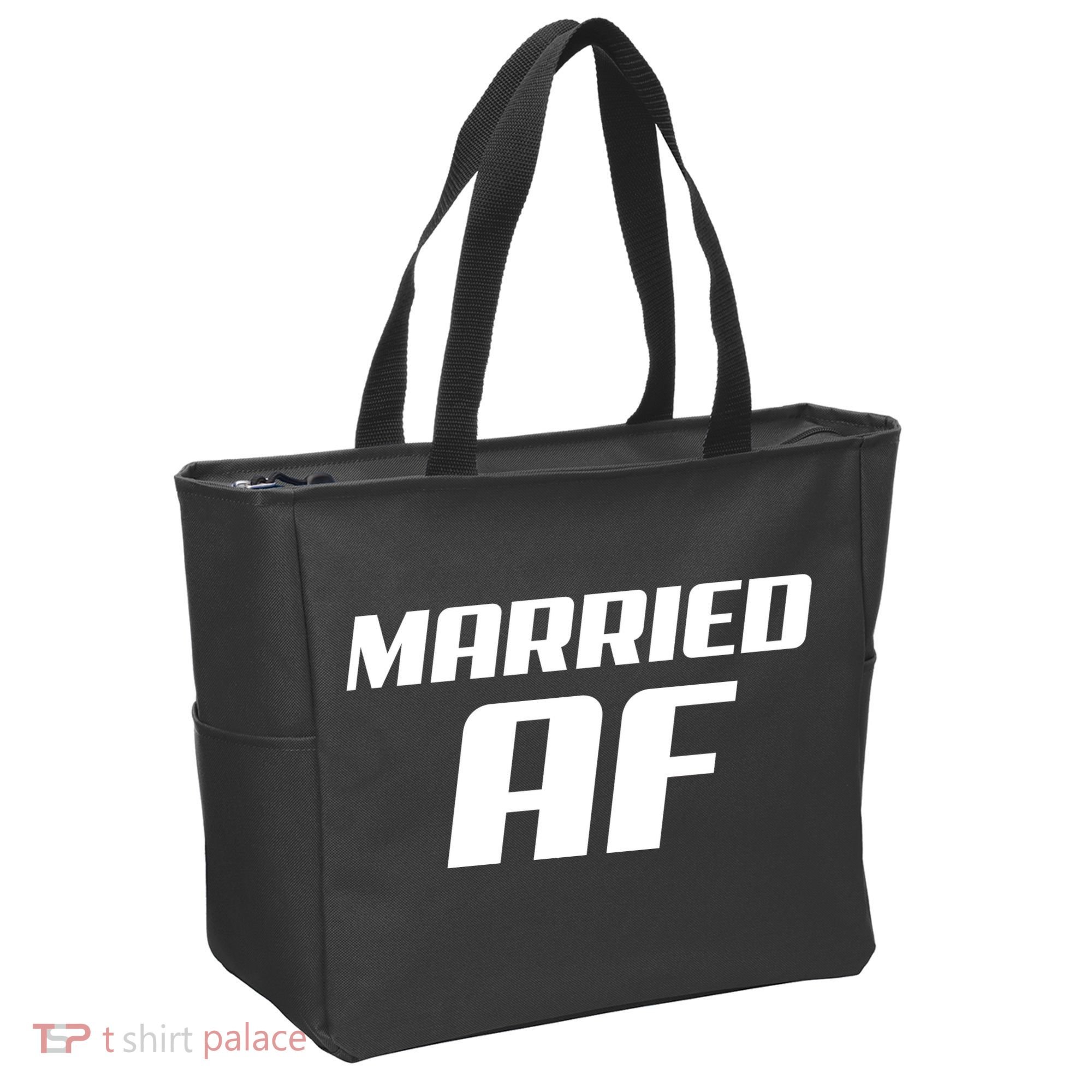 Married AF Funny Marriage Wedding Tote Bag