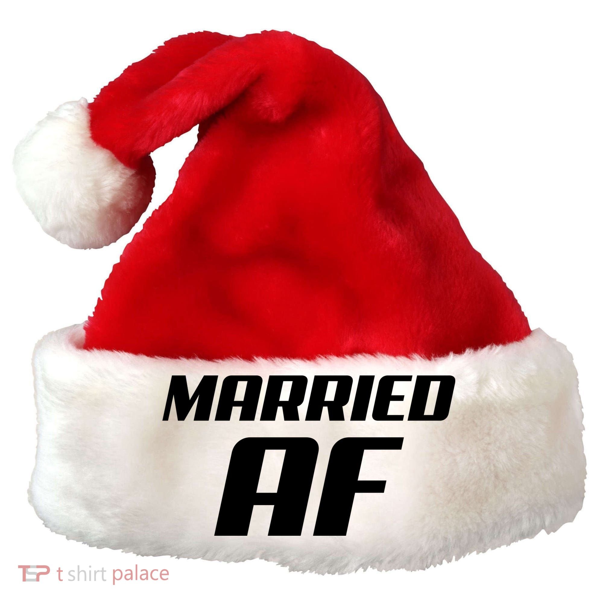 Married AF Funny Marriage Wedding Santa Hat