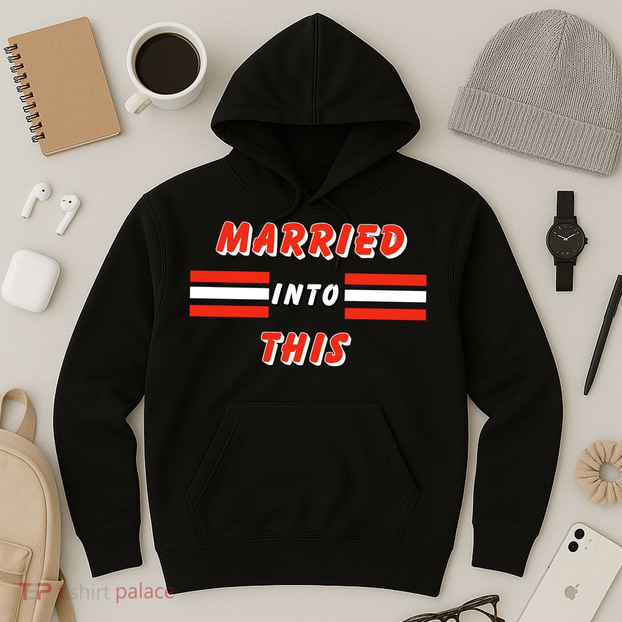 Married Into This Cleveland Football Fan Hoodie