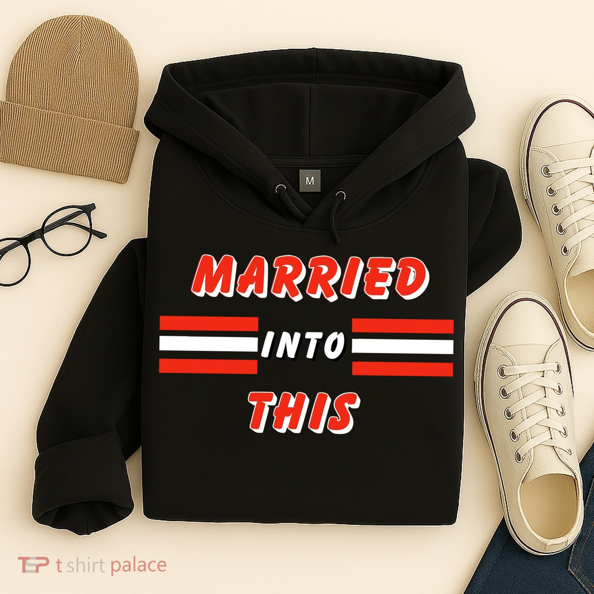 Married Into This Cleveland Football Fan Hoodie