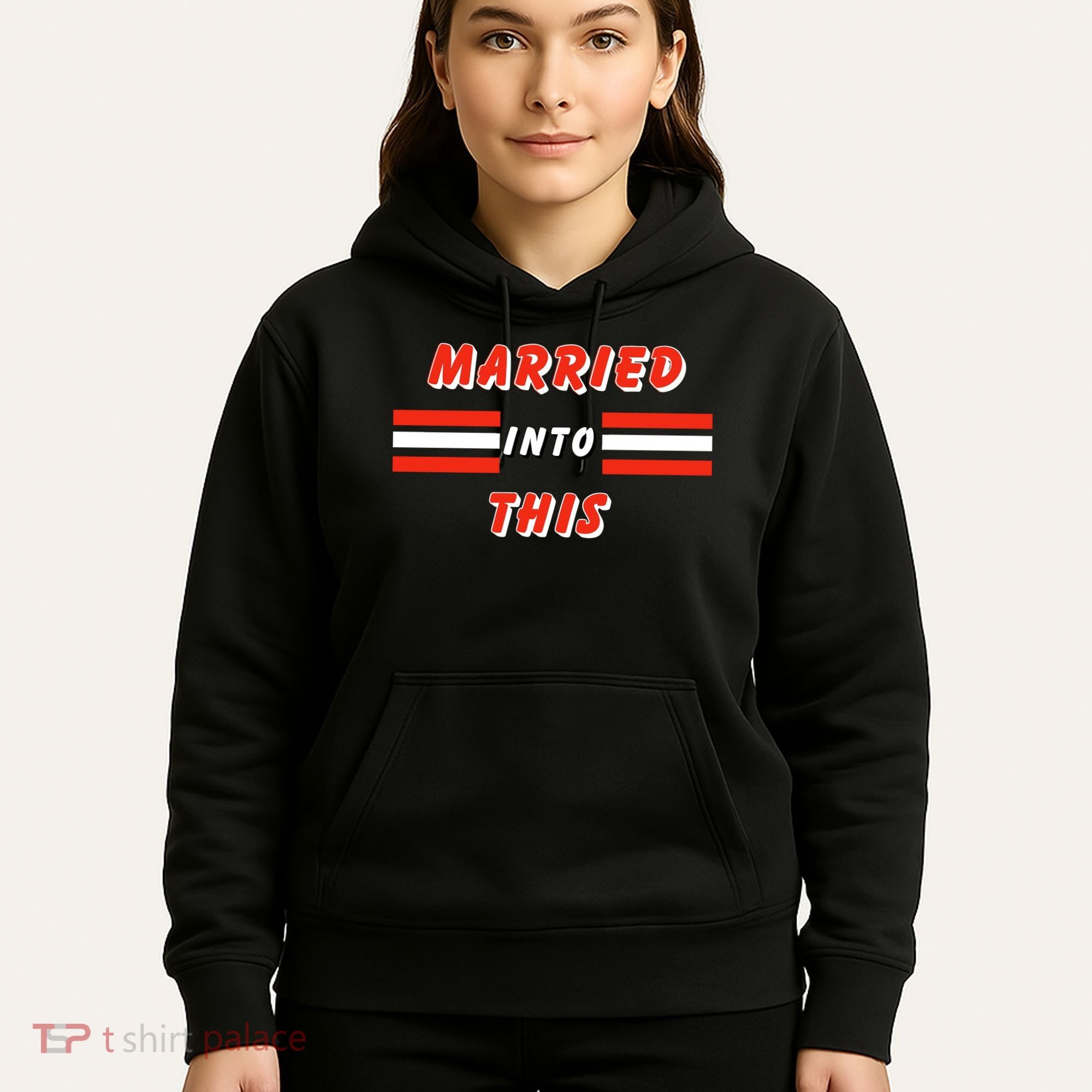 Married Into This Cleveland Football Fan Hoodie