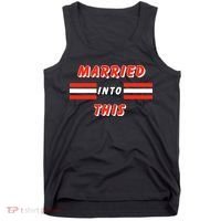 Married Into This Cleveland Football Fan Tank Top thumb 0