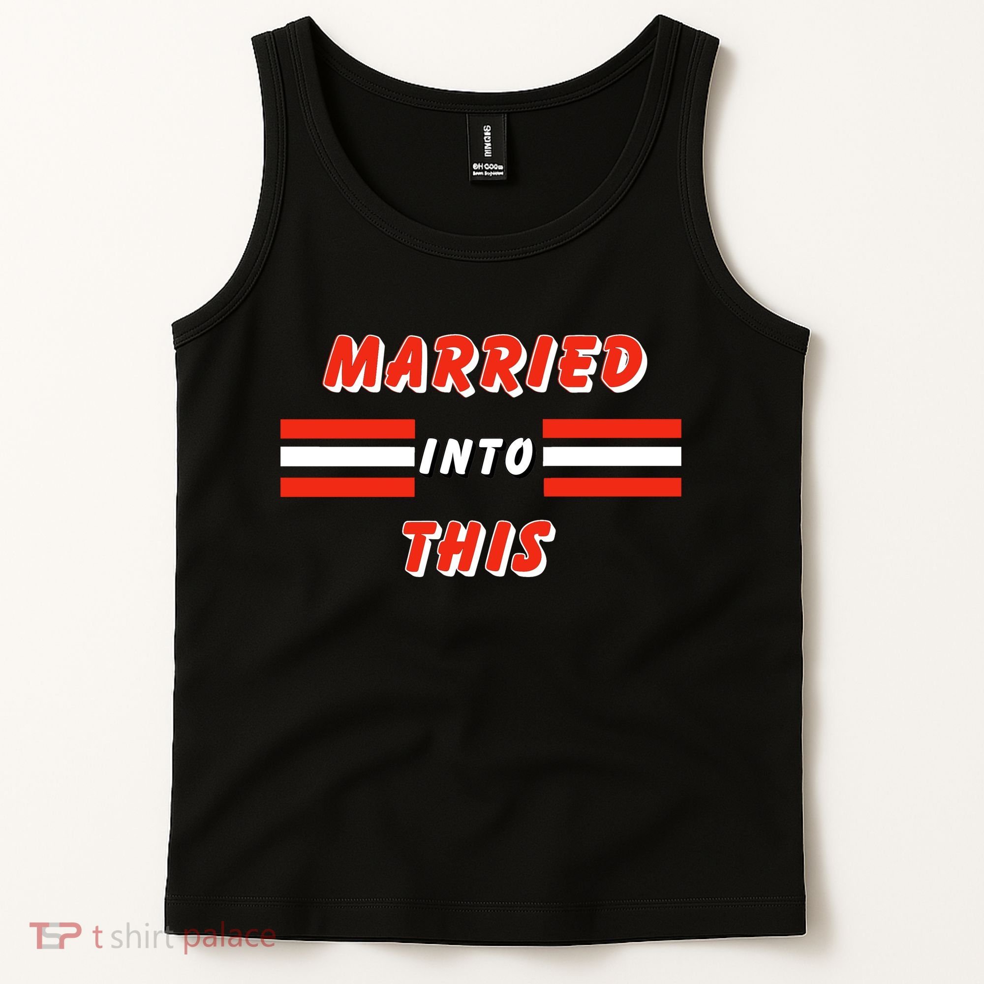 Married Into This Cleveland Football Fan Tank Top