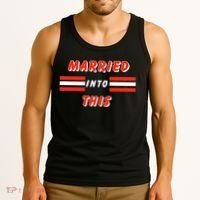 Married Into This Cleveland Football Fan Tank Top thumb 3