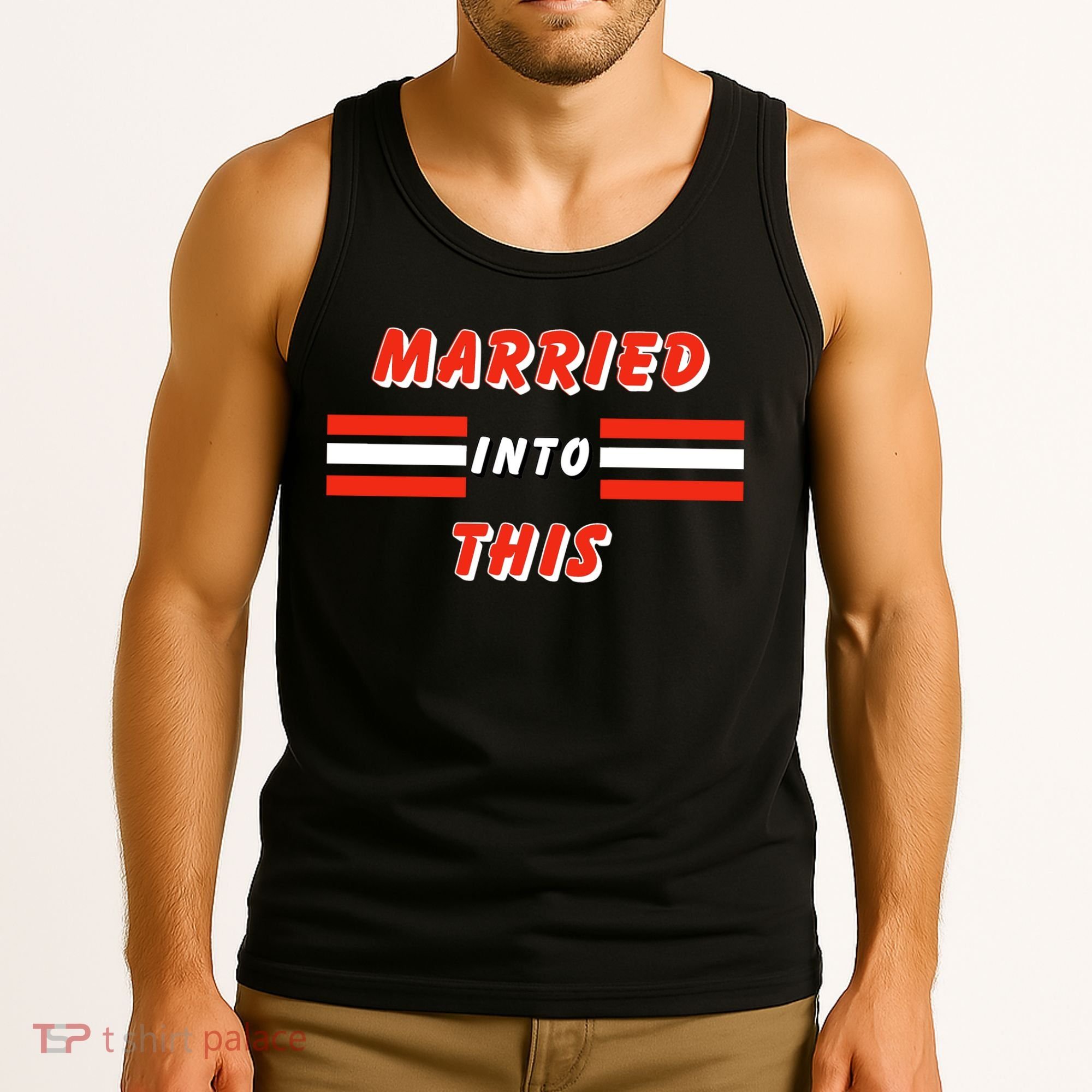 Married Into This Cleveland Football Fan Tank Top