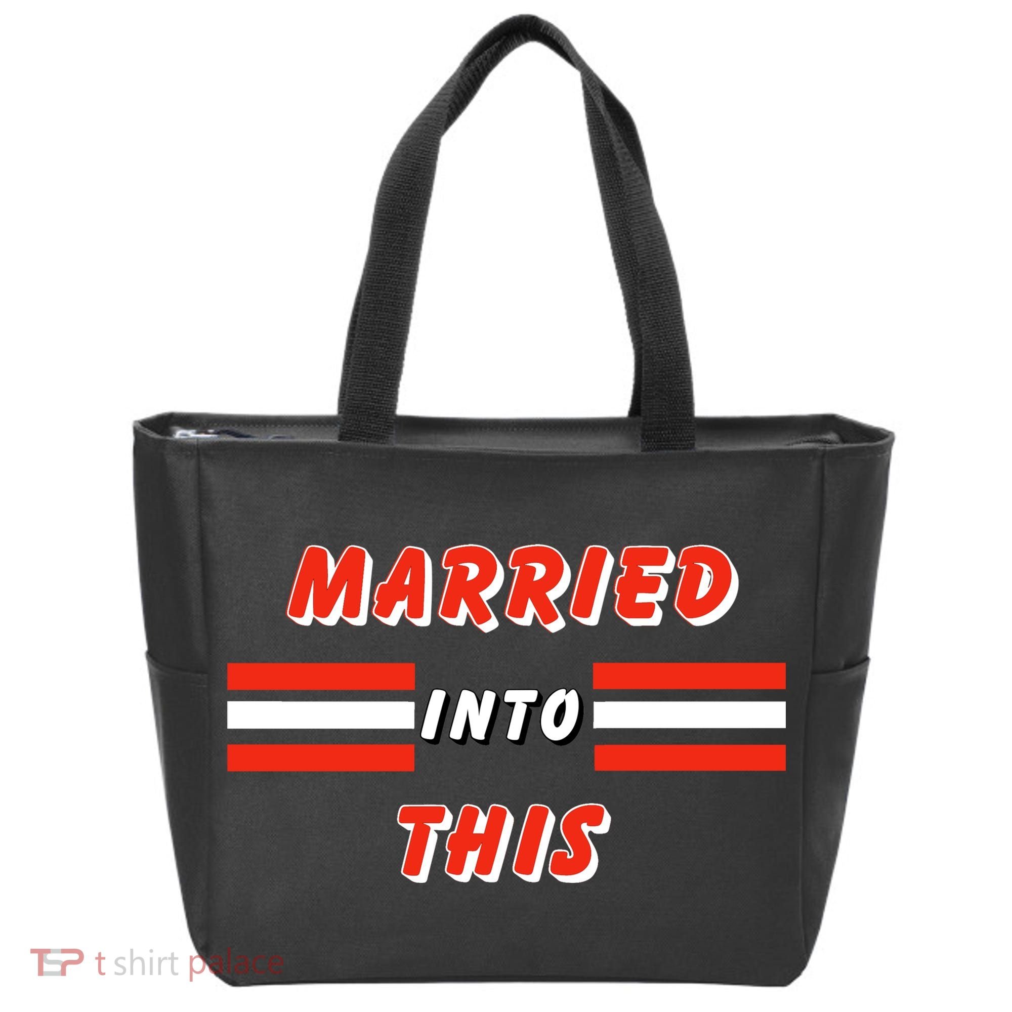 Married Into This Cleveland Football Fan Tote Bag