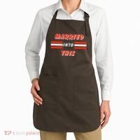Married Into This Cleveland Football Fan Apron thumb 2