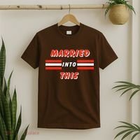 Married Into This Cleveland Football Fan T-Shirt thumb 2