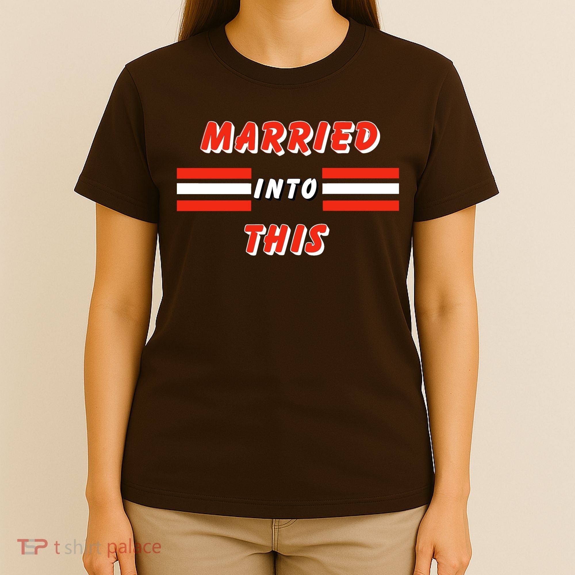 Married Into This Cleveland Football Fan T-Shirt