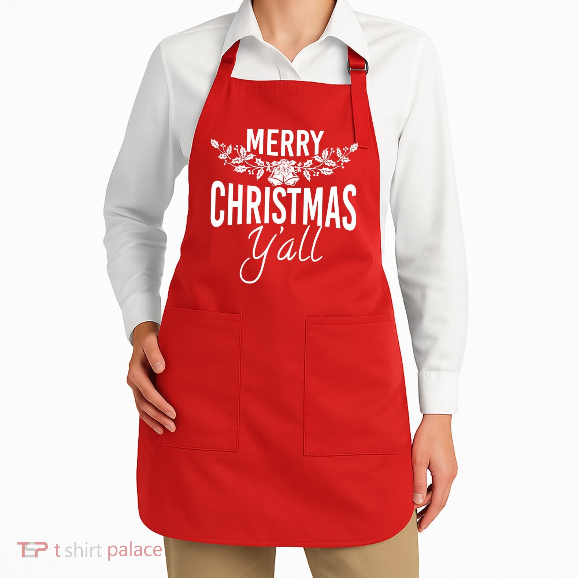 Marry Christmas Y'all Apron