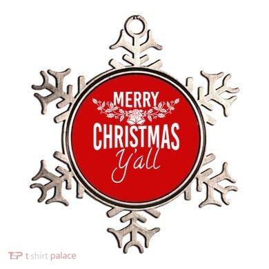 Marry Christmas Y'all Ornament
