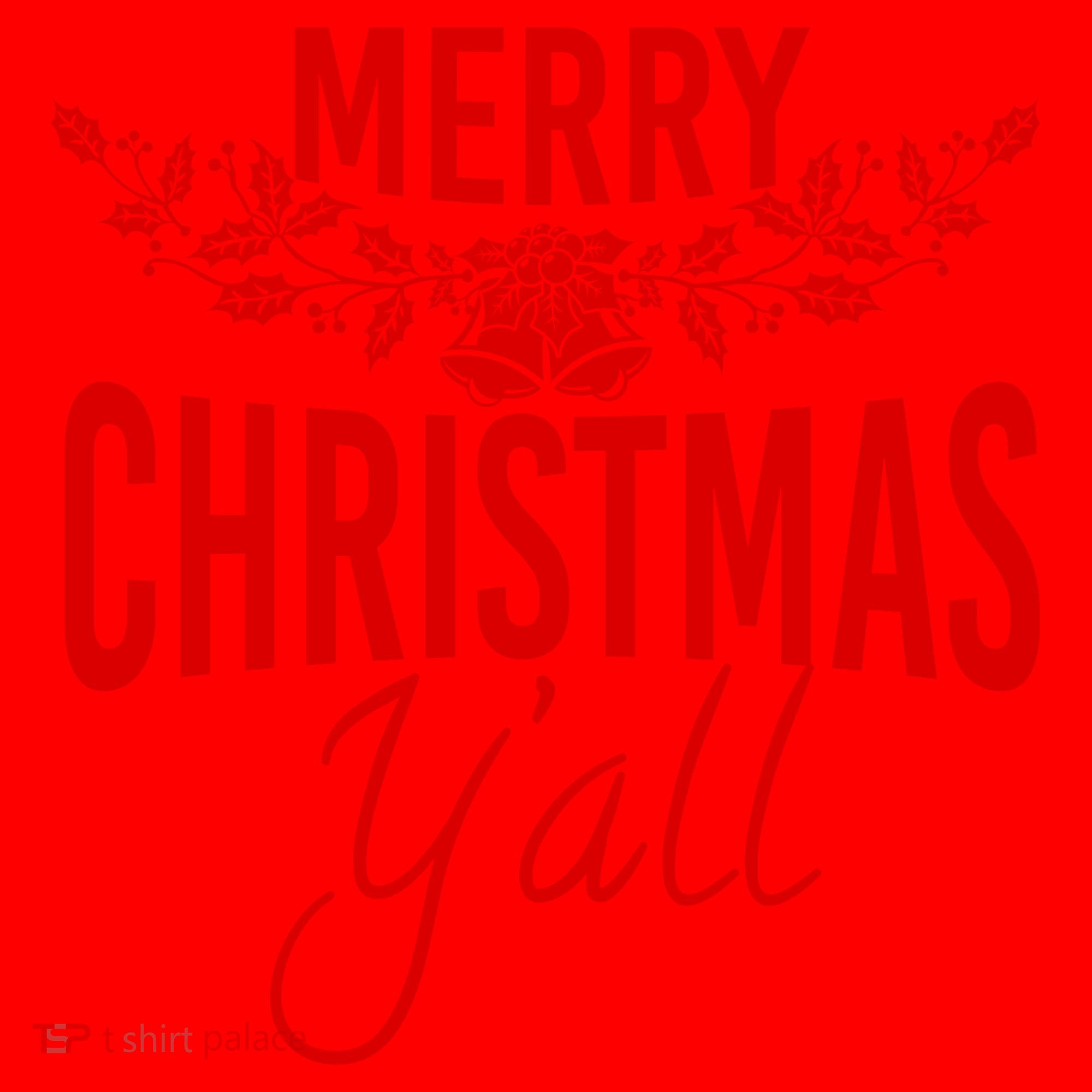 Marry Christmas Y'all Santa Hat