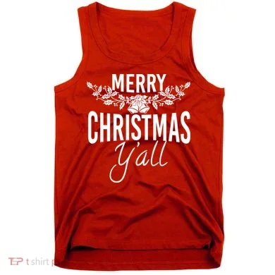 Marry Christmas Y'all Tank Top