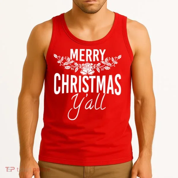 Marry Christmas Y'all Tank Top