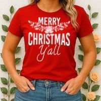 Marry Christmas Y'all Women's T-Shirt thumb 2