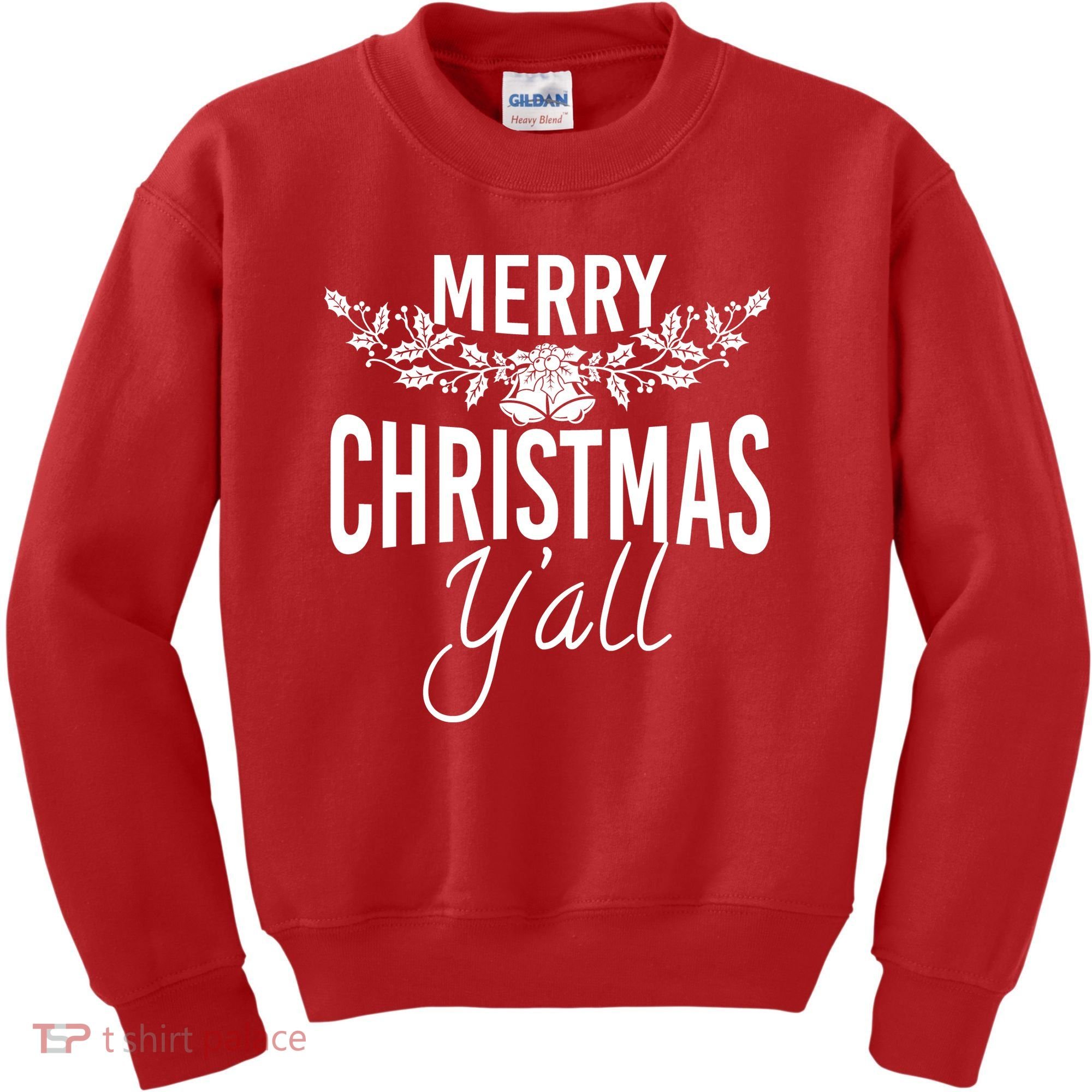 Marry Christmas Y'all Kids Sweatshirt