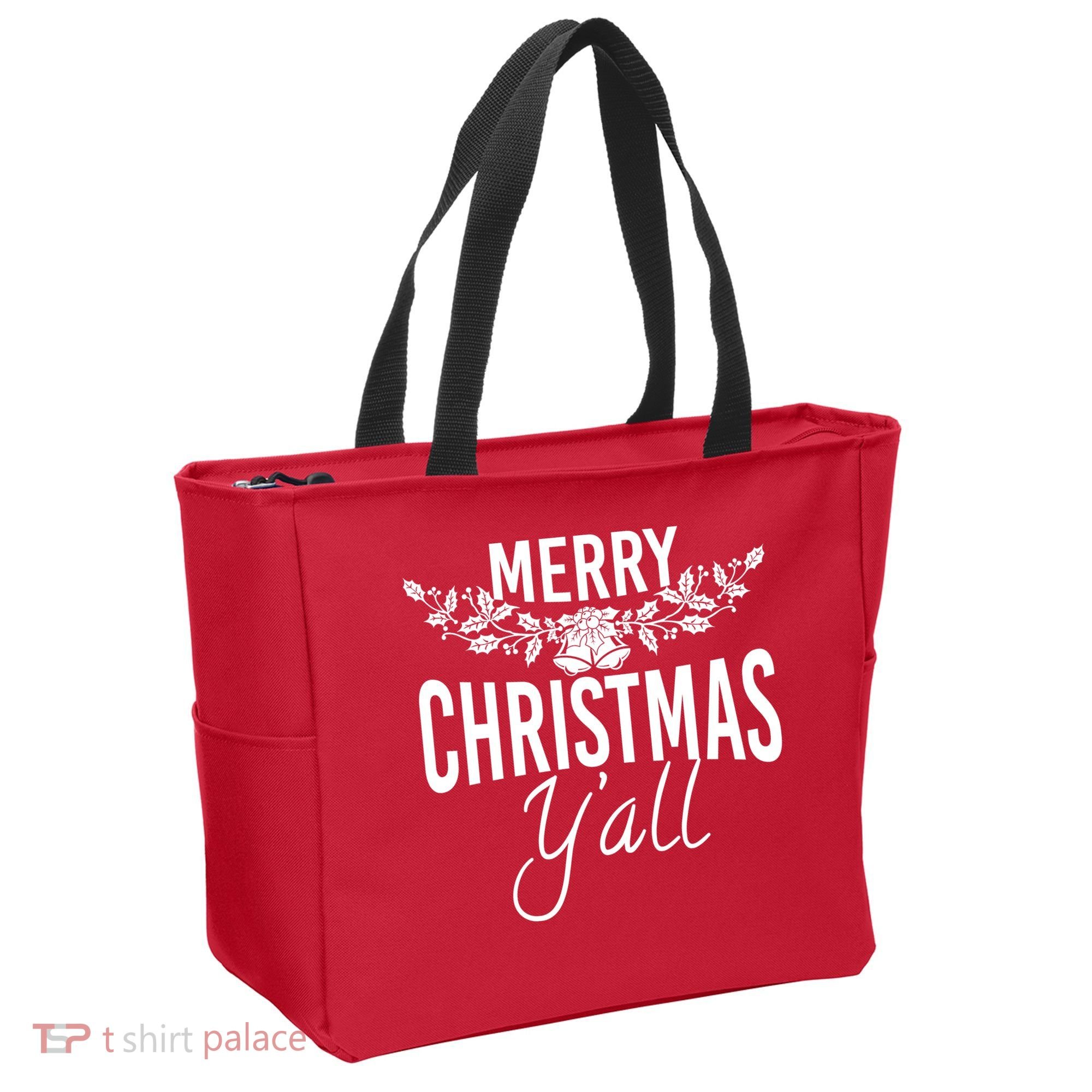 Marry Christmas Y'all Tote Bag