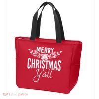 Marry Christmas Y'all Tote Bag thumb 3