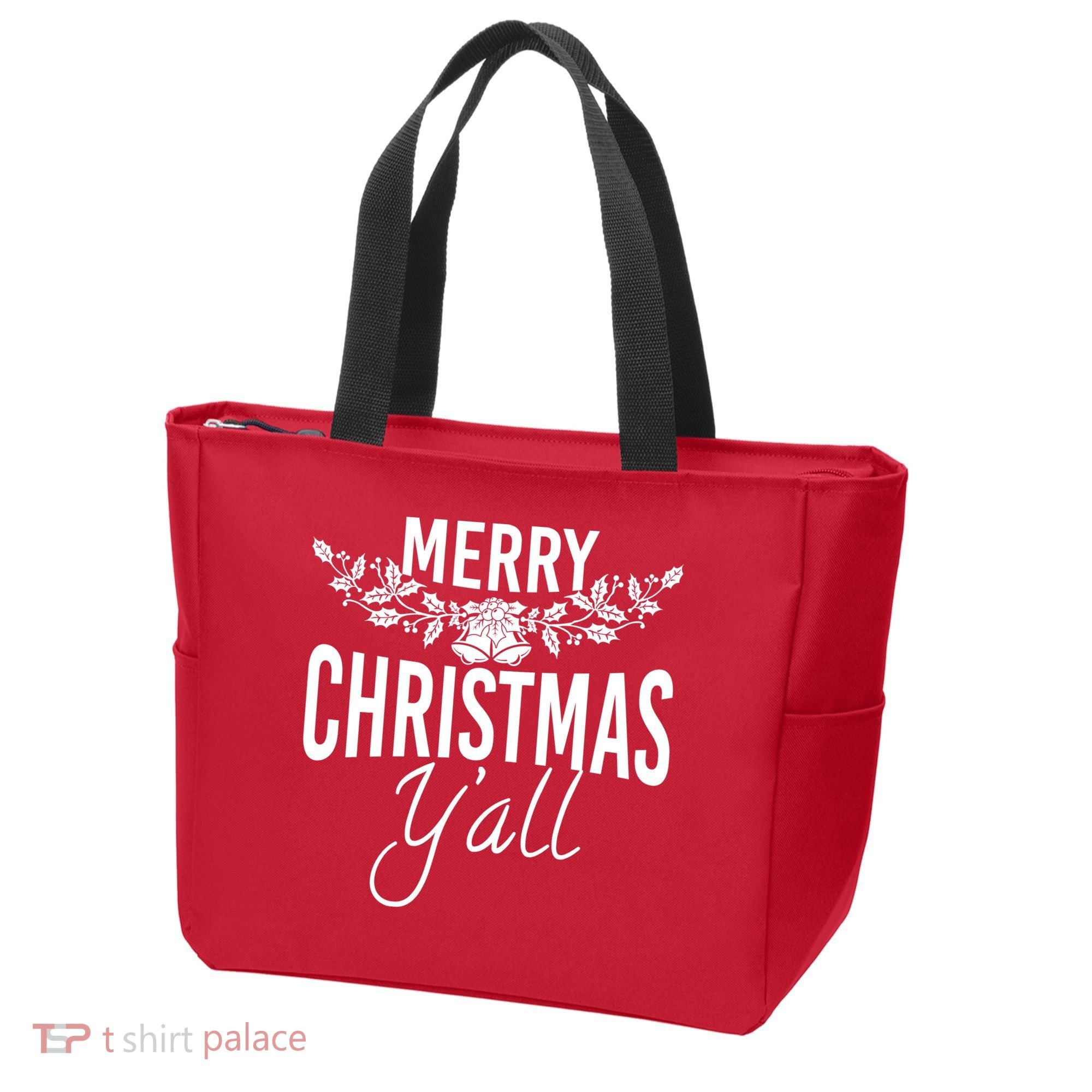 Marry Christmas Y'all Tote Bag
