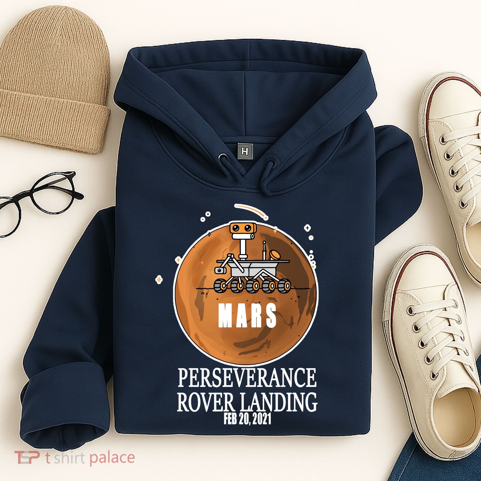 Mars Rover Landing Perseverance Hoodie