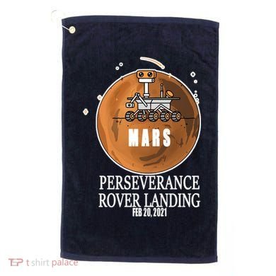 Mars Rover Landing Perseverance Golf Towel