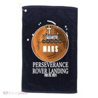 Mars Rover Landing Perseverance Golf Towel thumb 0